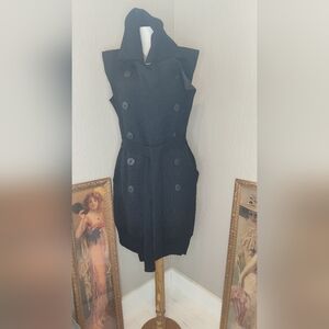 Jean Paul Gaultier Black Double-Breasted Cardigan